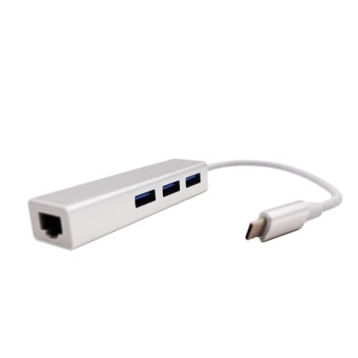 3.0 USB Type-C Конвертор към LAN и 3 порта на USB