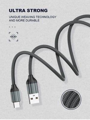 Кабел LDNIO LS431 USB към Type-C 1M