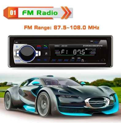 Касетофон за кола JSD-520 240W. със Bluetooth/Радио/Mp3/USB/SD