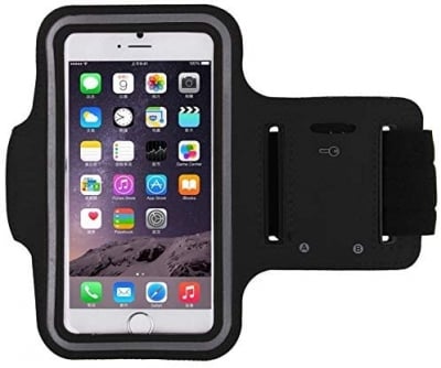 Спортен калъф за ръката за смартфони размер iPhone 7G - Черен - W-20
