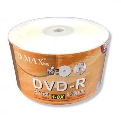 50 броя в шпиндел DVD-R, 4.7 GB, 1-16x 120min