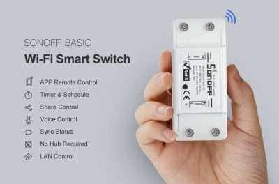 SONOFF BASIC R2 DIY Безжичен Интелигентен Превключвател Управление за едно устройств0 10A
