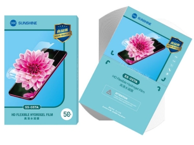 SS-057A за ИЗВИТИ ЕКРАНИ HQ HYDROGEL Фолио за машина SUNSHINE