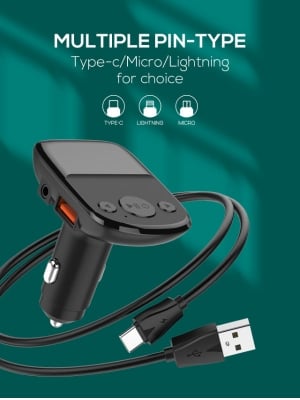 LDNIO Трансмитер и зарядно PD25W C706Q QC3.0+PD20W - USB към Micro USB