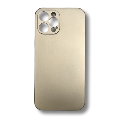 Силиконов гръб TP18 +камера за iPhone 12 mini  - Златист