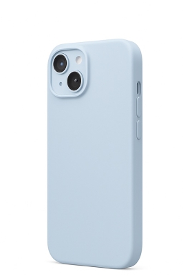 Silicone case TP-59 +камера за iPhone 12 Pro Max - Бебешко Синьо