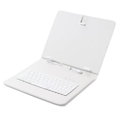 Калъф с клавиатура за таблети 7 инча - micro USB с щипки 