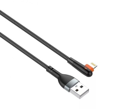 Кабел LDNIO LS561 2.4A 90 градусов Fast USB към Lightning
