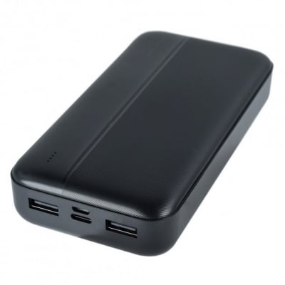 WUW-Y94 Прен. зар. 2.1A с MICRO+USB-C+2изходаUSB - 20,000MAH - Черен