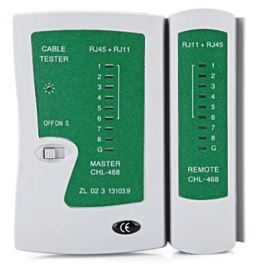 Master CHL-468 Тестер за мрежов кабел RJ45 RJ11 RJ12 CAT5 тестер за мрежови кабели, телефонна линия