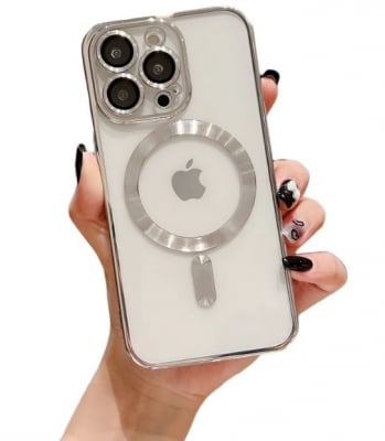 Кейс MG38 Luxury Case with Magsafe iPhone 13 - Silver