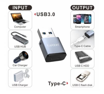 EARLDOM OT61 Преходник от Type - C към USB 3.0