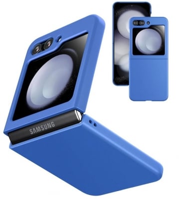 Z15 Silicone case за Samsung Z Flip 5 от 2 части - Син