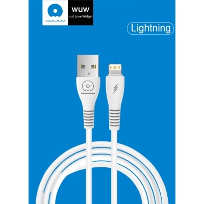 WUW X195 Кабел за Зареждане 2.4A 1M - USB към Lightning