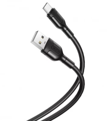 Кабел XO-NB212 Fast 2.1A USB към Type-C - Черен