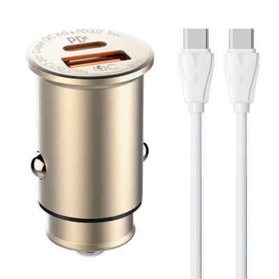 12V 2в1 C506Q 30W. LDNIO Fast USB-C USB-A с кабел USB-C към USB-C