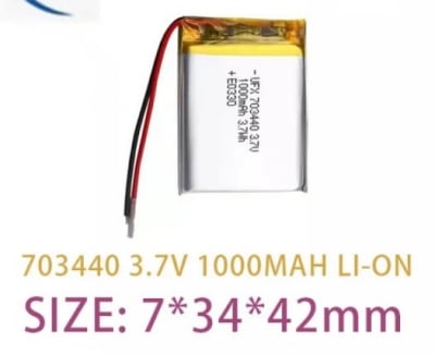 Батерия Универаслна 703440 3.7V 1000mAh 40mm / 34mm