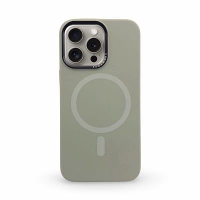 Луксозен Premium кейс+Magsafe TP-102 iPhone 15 - Сив