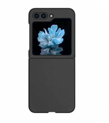 Z16 PVC case за Samsung Z Flip 6 от 2 части - Черен