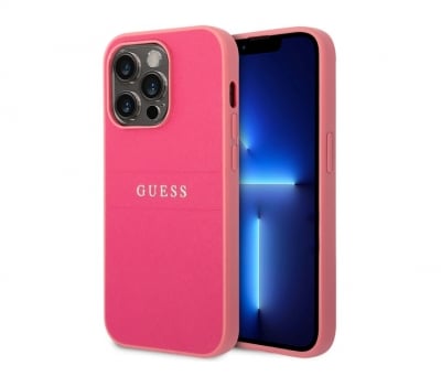 GUHCP14LPSASBFU Калъф Guess за iPhone 14 Pro Твърд - Корал