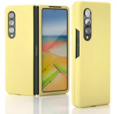 Z15 Silicone case за Samsung Z Fold 6 от 2 части - Жълт