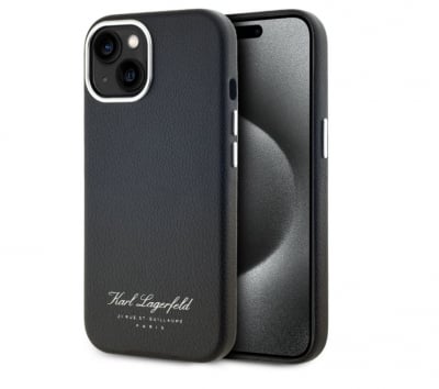 6388 Karl Lagerfeld Karl Lagerfeld iPhone 14 & 13 Back cover case - FW pu Hotel RSG - Black Back cover case