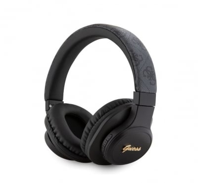 4552 Guess Bluetooth Headphones - Tone on tone script - Черен