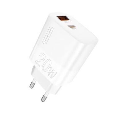 WUW C204 PD20W+QC18W Адаптер с изх. USB-C+USB-A