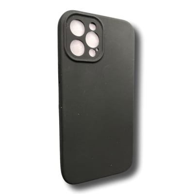 Silicone case TP-59+камера за iPhone 16 Plus - Черен