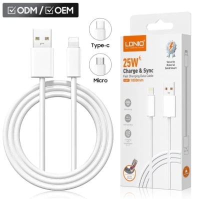 LDNIO Кабел LS891 PD25W USB към Type-C 1M