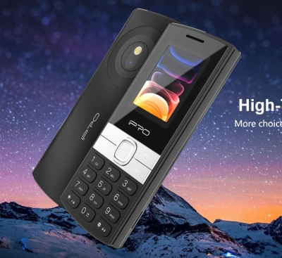 Мобилен телефон IPRO A12+БГ МЕНЮ /2G/32Mb+32MB/0.08MP/1.77 инча 600mAh/Фенер - Черен