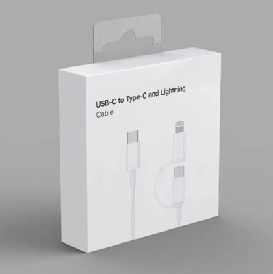 USB Кабел 2В1 60W iPhone USB-C към USB-C и LIGHTNING