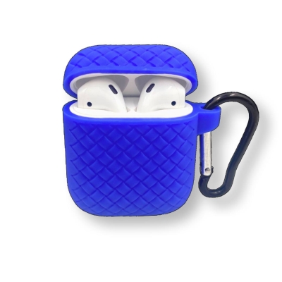 Силиконов калъф за AirPods 1/2 SC02 - Тъмно син