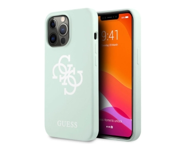 4376 Калъф Guess iPhone 13 Pro Силиконов - Мента