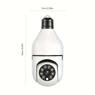 IP Камера тип крушка HY-DE27 2MP 1080P ( APP:V380PRO ) HD 360 градуса с микрофон и високоговорител и LED светлина