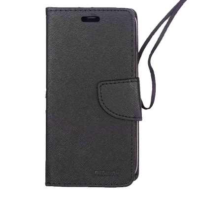 Калъф Тип Тефтер  L-75 универсален 6.0-6.5\" Размер 16 Pro Max - Черен (163 x 77.6 x 8.3 mm)