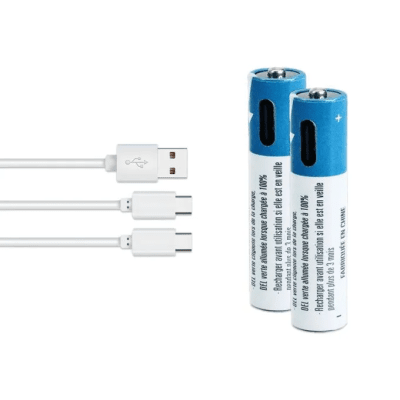 2БР. AAA R03 Литиево Йонни 950mwh 1.2 V зареждаща се Type-C Lithium ion