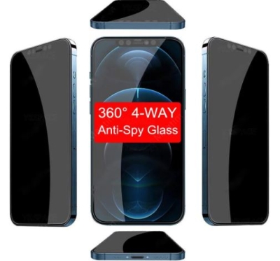 360° градусов Privacy Стъклен протектор iPhone 13 / 13 Pro / 14 / 16E