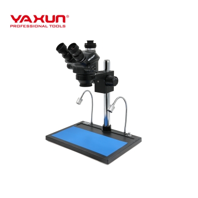 YAXUN YX-AK45 Професионален тринокулярен микроскоп с LED осветление