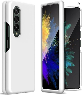 Z16 PVC case за Samsung Z Fold 7 от 2 части - Бял