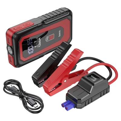HOCO QS3 Авариен автомобилен комплект Automobile emergency high power, Черен 10,000mAh