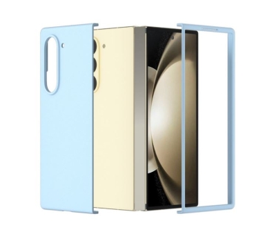 Z16 PVC case за Samsung Z Fold 7 от 2 части - Бебешко синьо