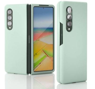 Z15 Silicone case за Samsung Z Fold 7 от 2 части - Светло Син