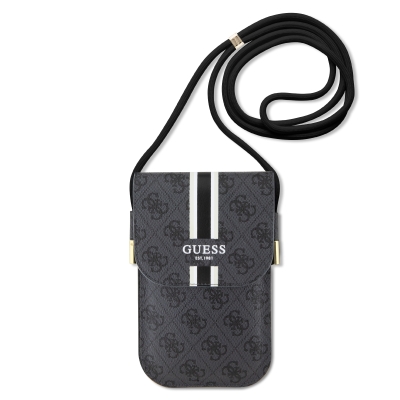 2200 GUESS US WALLET 4G STRIPES BLACK