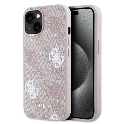 3327 GUESS HC MAGSAFE PU PEONY ON 4G BACKGROUND PINK IP15