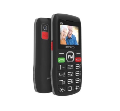 Мобилен телефон IPRO F189+БГ МЕНЮ/2G/32MB+32MB/0.3MP/1.77 инча/800mAh/Фенер/SOS/Dual SIM - Черен