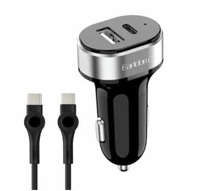 EARLDOM ES-CC14 12V Зарядно с кабел Type-C към Type-C PD2.4A+QC3.0