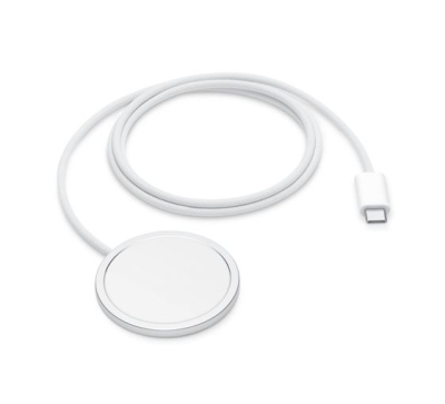 Оригинално Безжично Магнитно USB-C Зарядно APPLE за iPhone, Magsafe Charger 15W MHXH3ZM/A, Бял