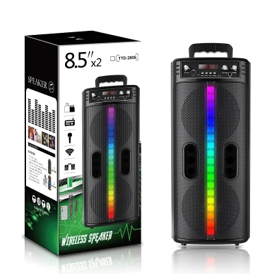 Bluetooth Колона 8\" – TTD-2806 с Микрофон и Дистанционно 20W