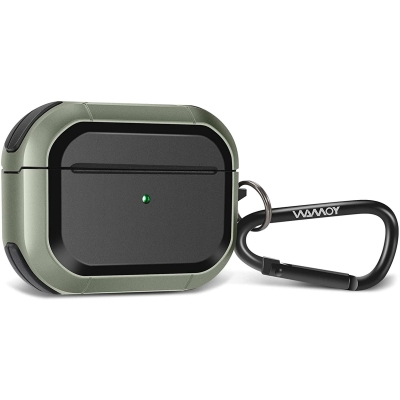 Удароустойчив калъф BN-17 за Airpods 4 - Тъмно Зелен